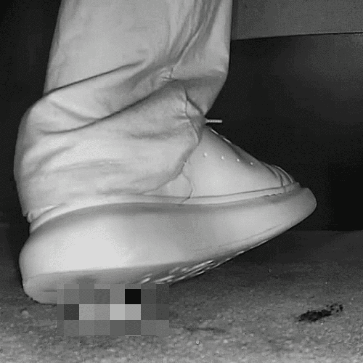 Woman in Alexander McQueen shoes candid crushing in cinema thumb 3