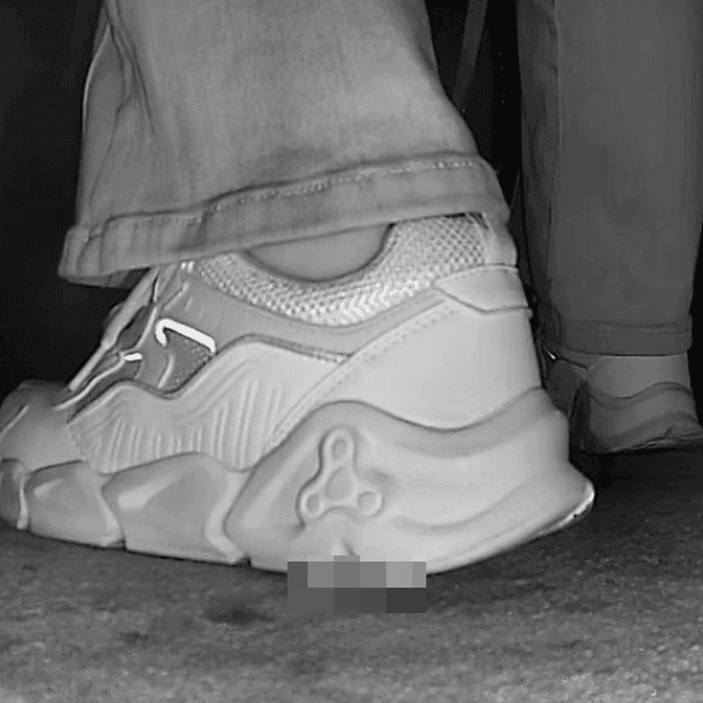 Woman in white sneakers candid crushing in cinema 2