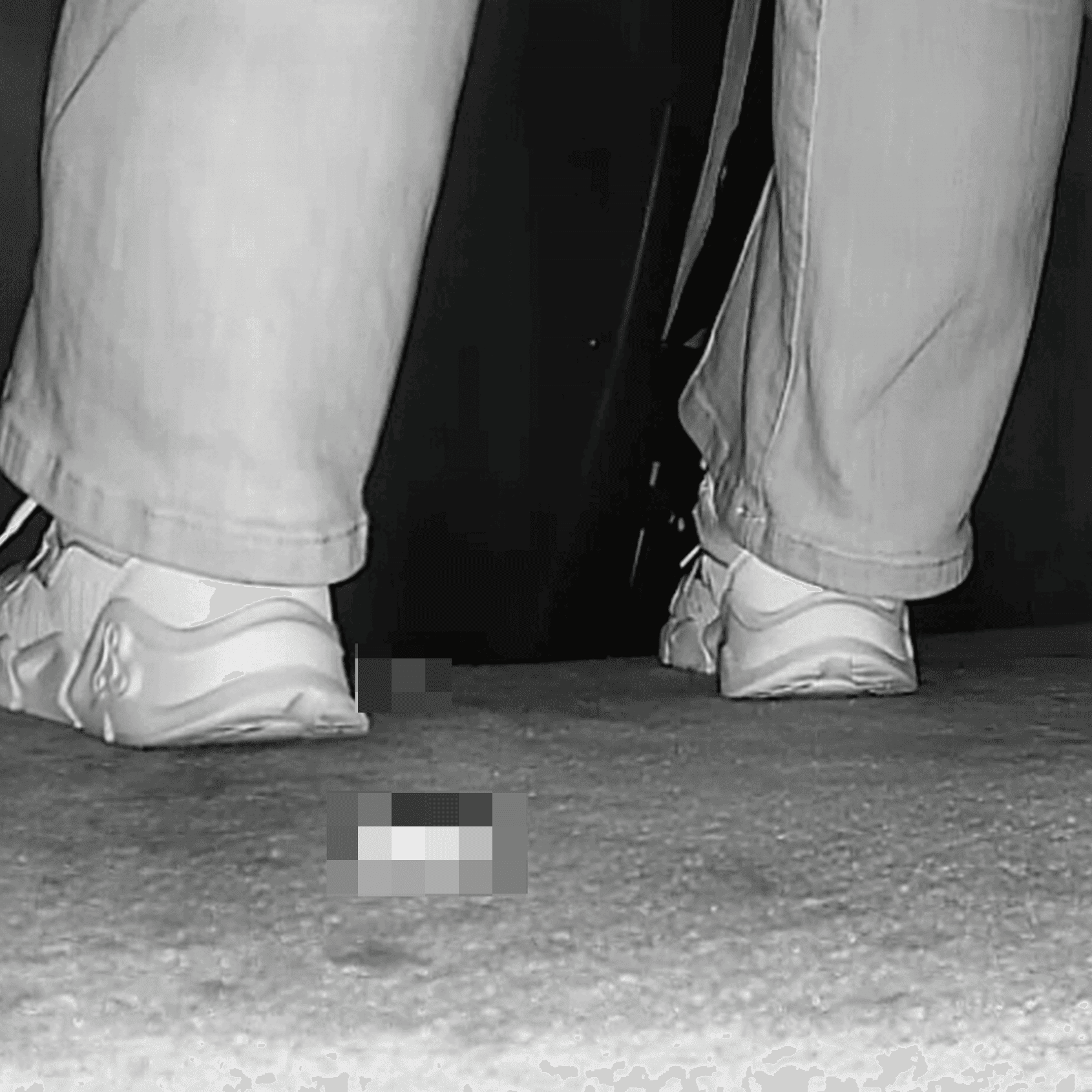 Woman in white sneakers candid crushing in cinema thumb 3