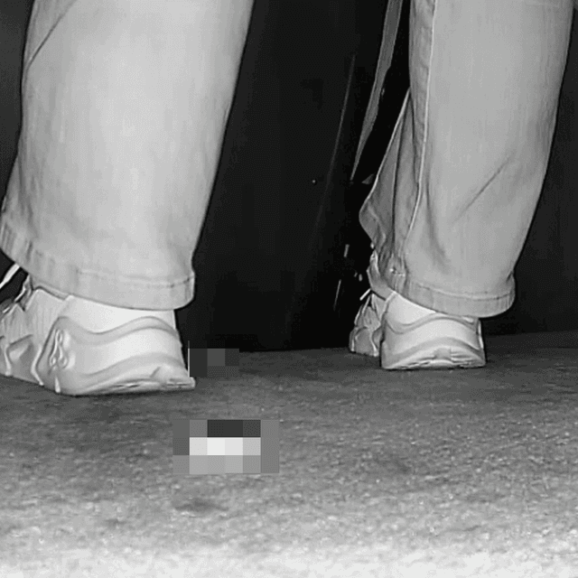 Woman in white sneakers candid crushing in cinema 3