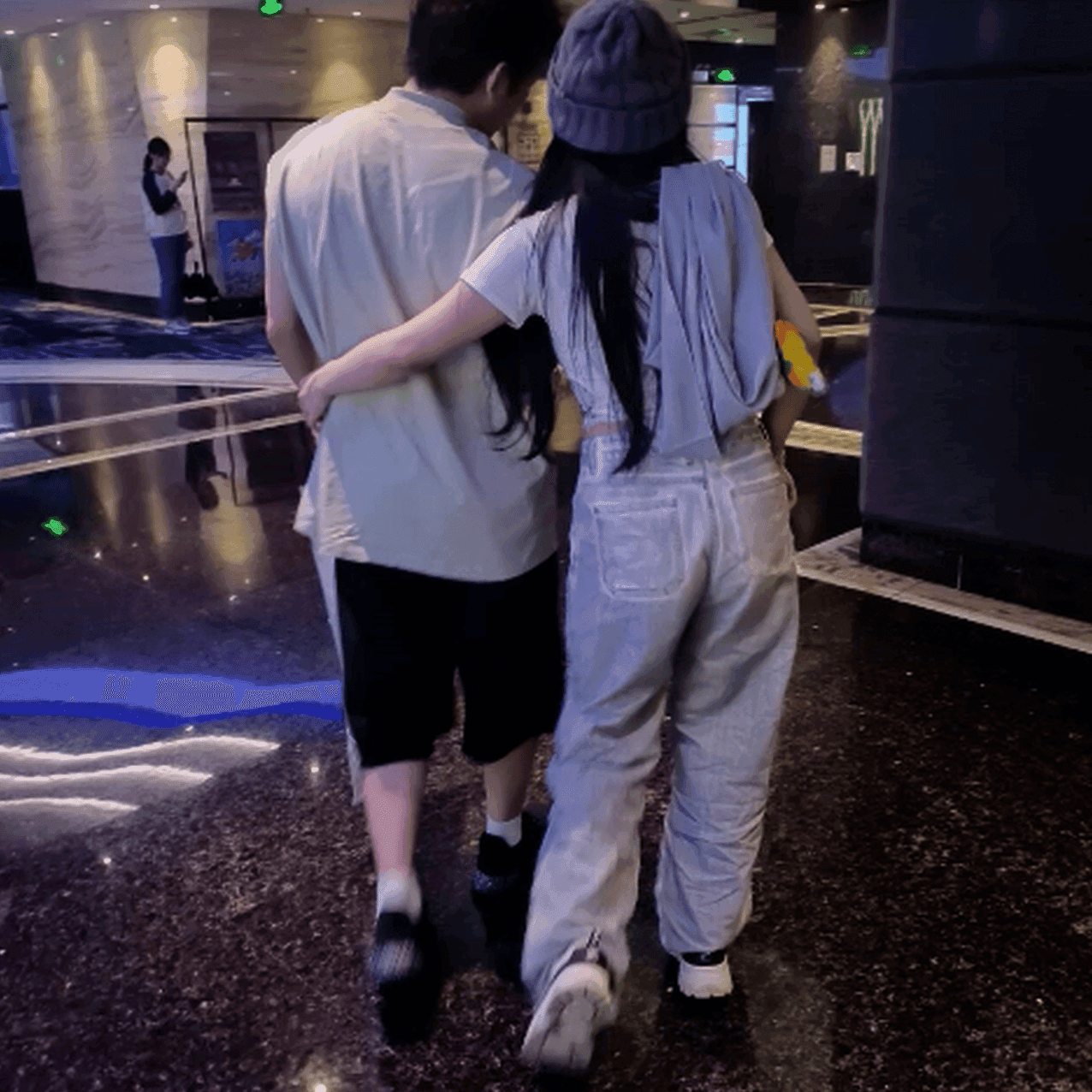 Woman in Fila sneaker candid crushing in cinema thumb 4