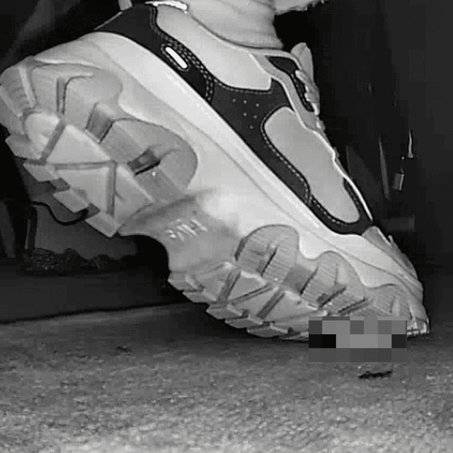 Woman in Fila sneaker candid crushing in cinema 1