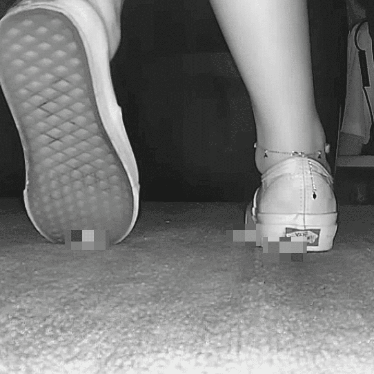Woman in long skirt and Vans shoes candid crushing at the cinema thumb 4