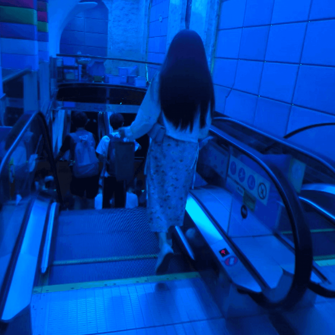 Woman in long skirt and Vans shoes candid crushing at the cinema thumb 6