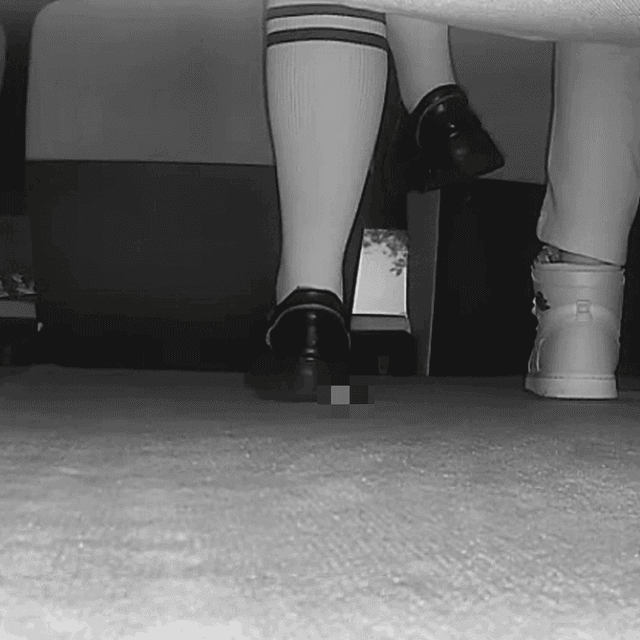 Woman in Alexander McQueen sneakers candid crushing in cinema 4
