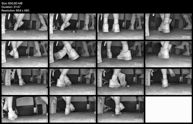 Woman candid crushing with white socks and Nike Air Force 1 in cinema 4