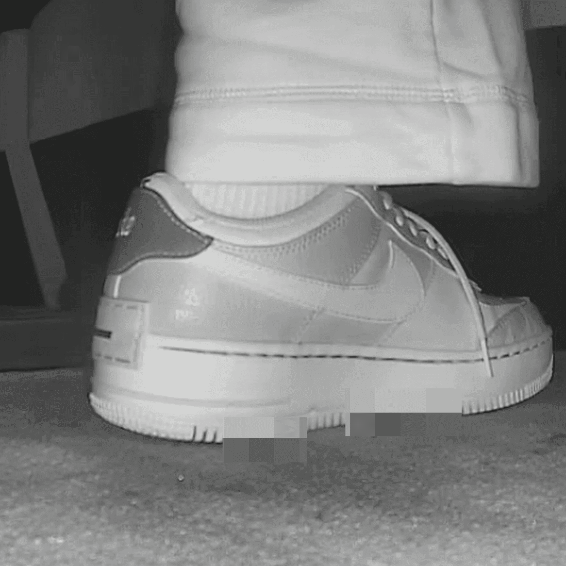 Woman in Nike sneakers candid crushing in cinema thumb 2