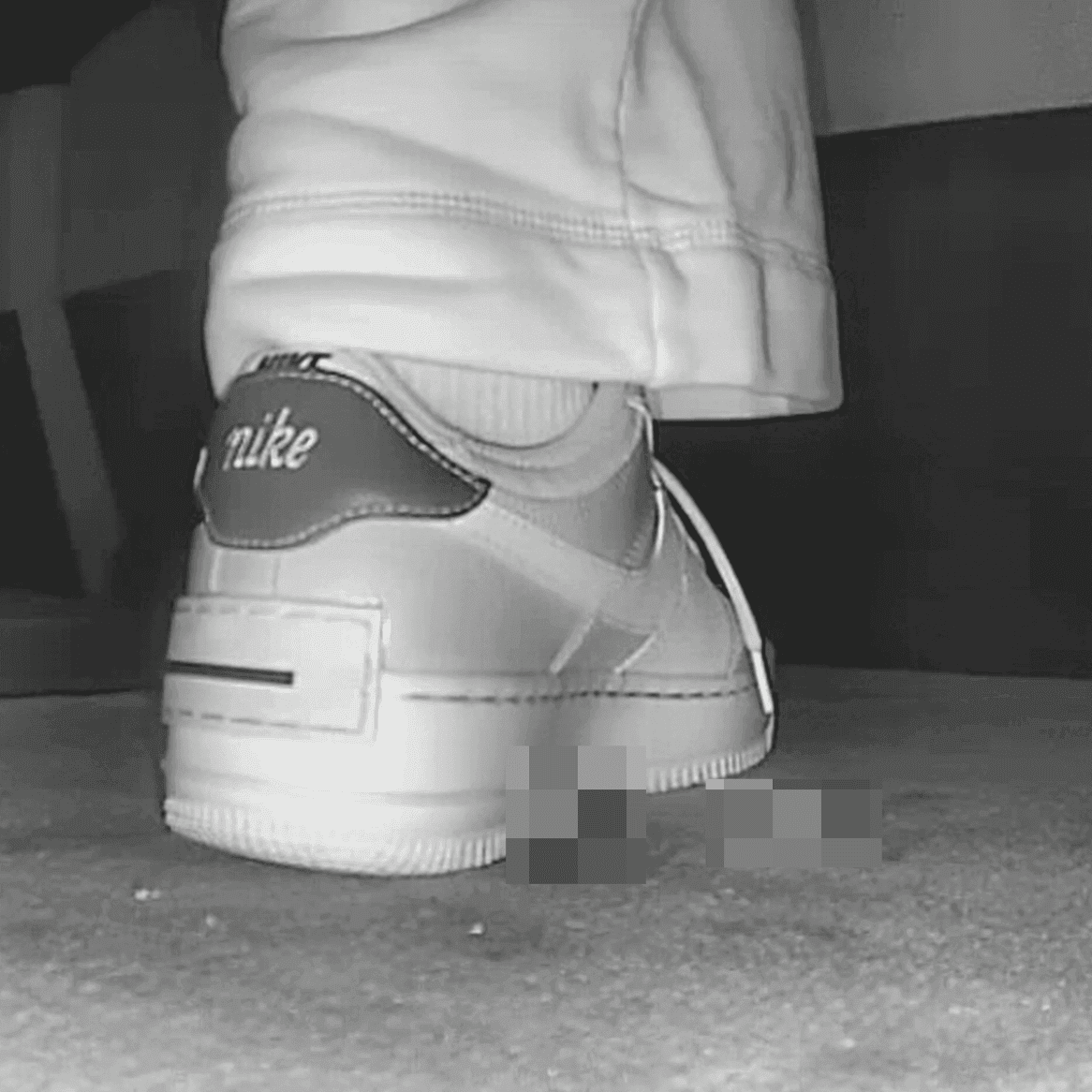 Woman in Nike sneakers candid crushing in cinema thumb 4