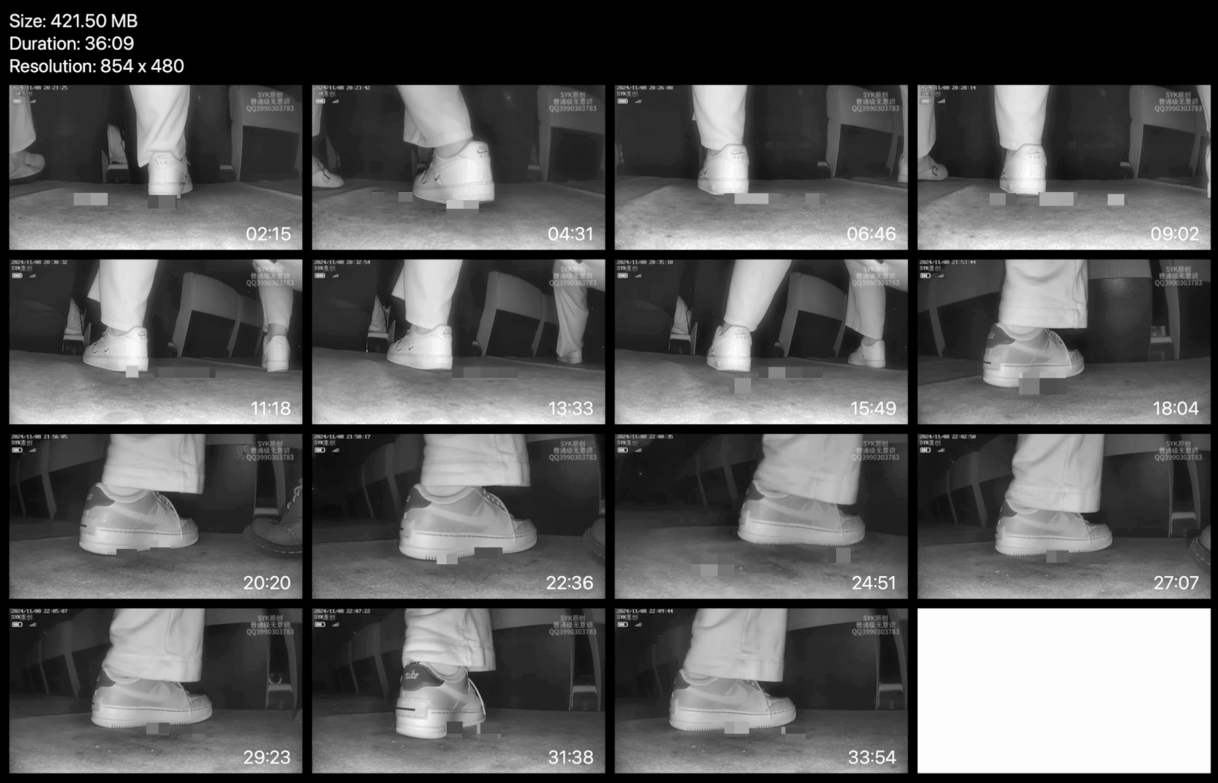 Woman in Nike sneakers candid crushing in cinema thumb 5
