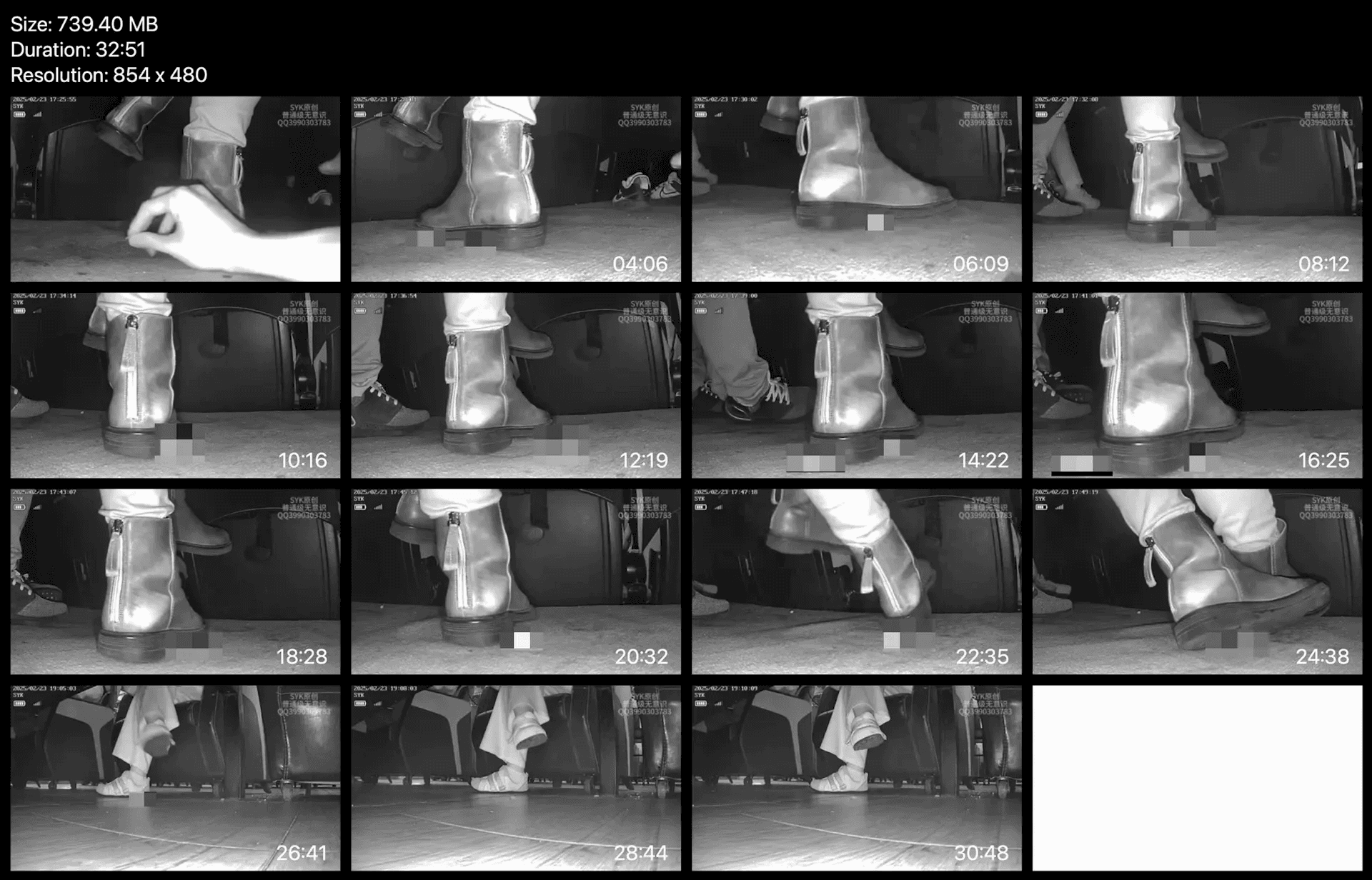 Woman in ankle boots candid crushing in the cinema thumb 3