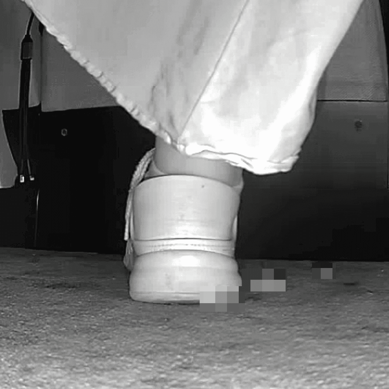 Woman in skirt and white sneakers candid crushing in the cinema thumb 3