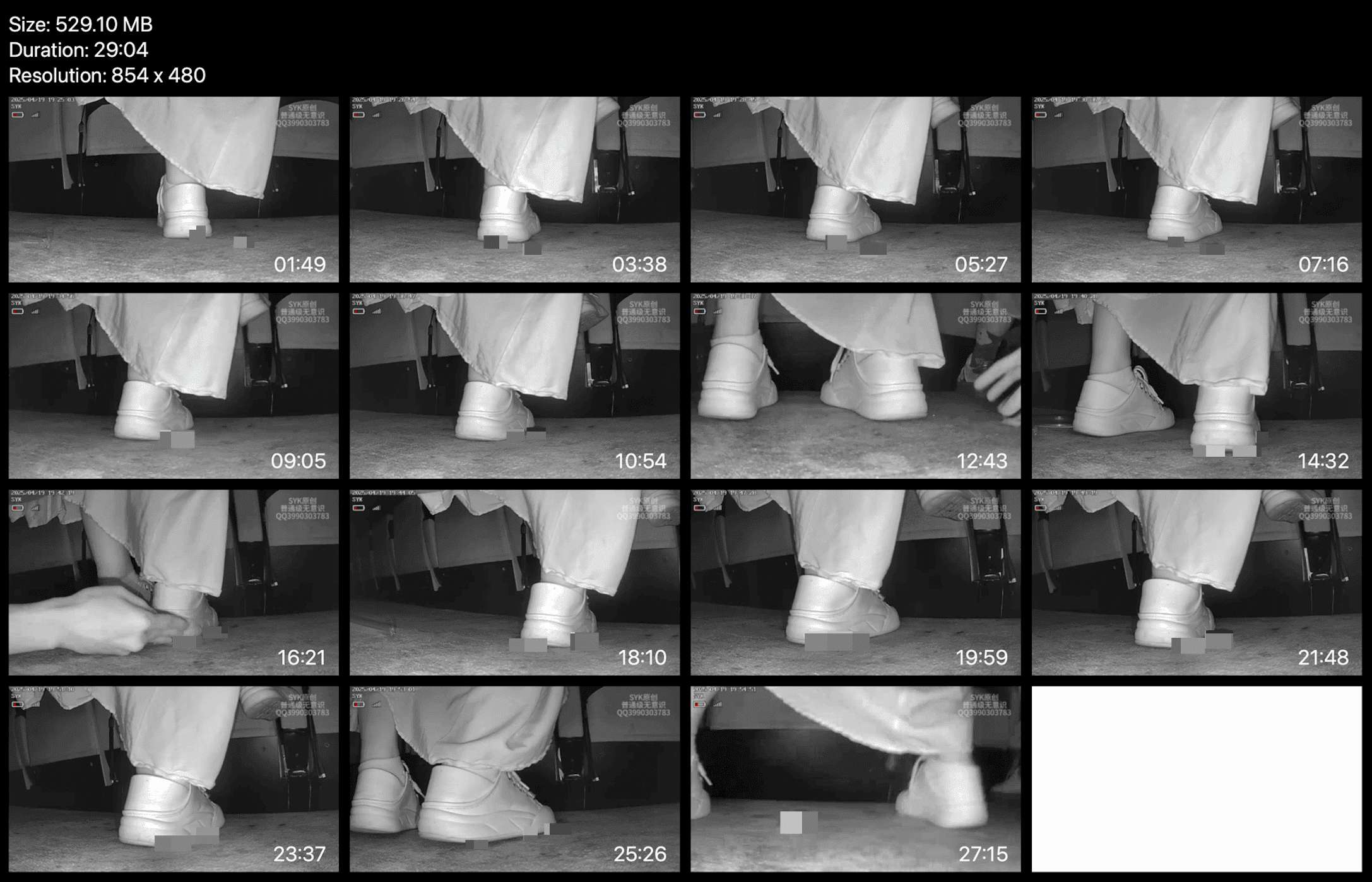 Woman in skirt and white sneakers candid crushing in the cinema thumb 6
