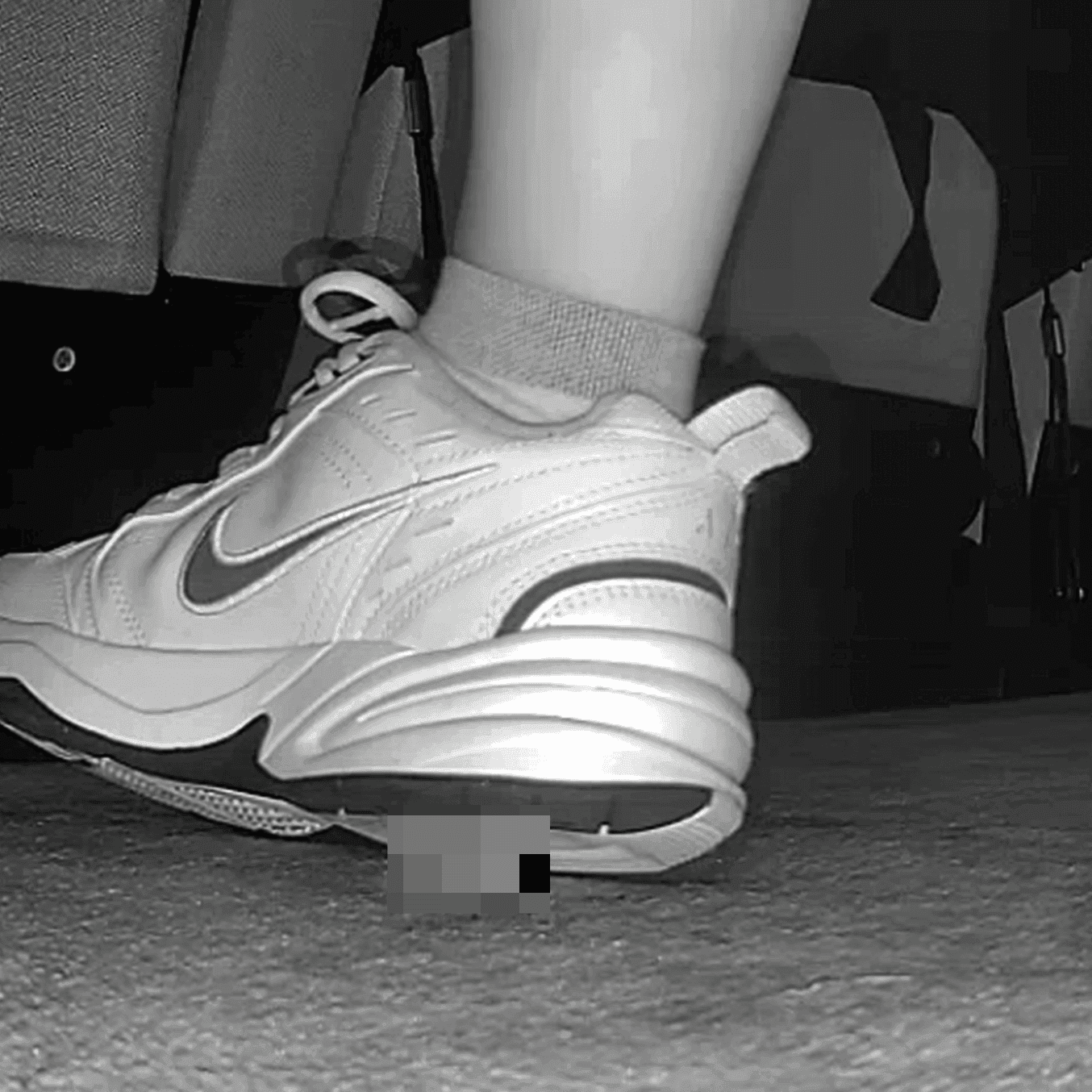 Woman in Nike Air sneakers candid crushing at the cinema thumb 3